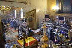 Архиепископ Артемий совершил Литургию Преждеосвященных Даров в храме пророка Ильи города Мосты Архиепископ Артемий совершил Литургию Преждеосвященных Даров в храме пророка Ильи города Мосты