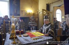 Архиепископ Артемий совершил Литургию Преждеосвященных Даров в храме пророка Ильи города Мосты Архиепископ Артемий совершил Литургию Преждеосвященных Даров в храме пророка Ильи города Мосты