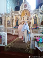 Пасхальный утренник в храме деревни Деречин