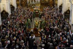 У дзень Уваходу Гасподняга ў Іерусалім архіепіскап Арцемій узначаліў літургію ў кафедральным саборы горада Гродна