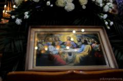 У Вялікі чацвер архіепіскап Арцемій узначаліў літургію ў кафедральным саборы Гродна