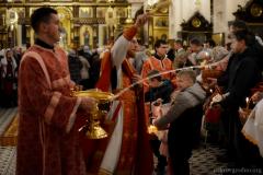 Архиепископ Артемий возглавил пасхальные богослужения в кафедральном соборе Гродно