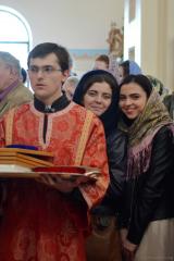 Архиепископ Артемий возглавил Пасхальную вечерню в кафедральном соборе Гродно