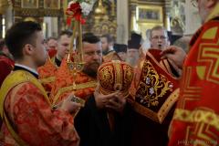 Архиепископ Артемий возглавил Пасхальную вечерню в кафедральном соборе Гродно