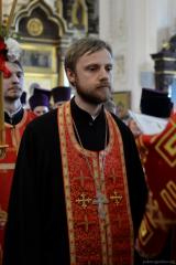 Архиепископ Артемий возглавил Пасхальную вечерню в кафедральном соборе Гродно