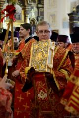 Архиепископ Артемий возглавил Пасхальную вечерню в кафедральном соборе Гродно