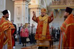 Архіепіскап Арцемій узначаліў Бажэственную літургію ў Пакроўскім саборы