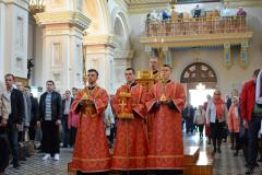 Архіепіскап Арцемій узначаліў Бажэственную літургію ў Пакроўскім саборы