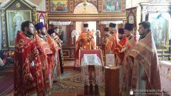 В храме деревни Турейск состоялось соборное богослужение духовенства Щучинского благочиния