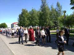 Священник выступил на торжественном митинге в агрогородке Обухово