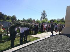 Настоятель храма деревни Озеры принял участие в митинге, посвященном Дню победы