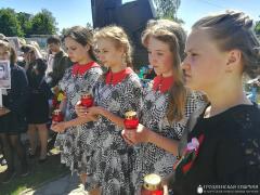 Настоятель храма деревни Озеры принял участие в митинге, посвященном Дню победы