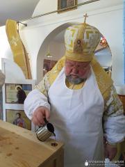 Архиепископ Артемий совершил освящение храма в честь иконы Божией Матери «Скоропослушница» деревни Голубы Архиепископ Артемий совершил освящение храма в честь иконы Божией Матери «Скоропослушница» деревни Голубы