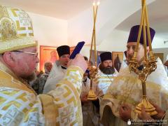 Архиепископ Артемий совершил освящение храма в честь иконы Божией Матери «Скоропослушница» деревни Голубы Архиепископ Артемий совершил освящение храма в честь иконы Божией Матери «Скоропослушница» деревни Голубы