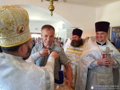 Архиепископ Артемий совершил освящение храма в честь иконы Божией Матери «Скоропослушница» деревни Голубы Архиепископ Артемий совершил освящение храма в честь иконы Божией Матери «Скоропослушница» деревни Голубы