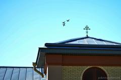 Сад мира «Сирень Победы» у стен древней Коложской церкви пополнился новыми «пасхалиями»