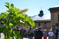 Сад мира «Сирень Победы» у стен древней Коложской церкви пополнился новыми «пасхалиями»