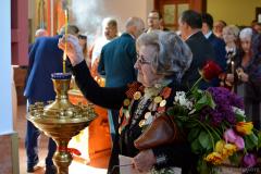 Сад мира «Сирень Победы» у стен древней Коложской церкви пополнился новыми «пасхалиями»