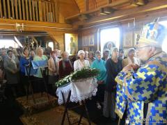 Архиепископ Артемий совершил литургию в малом храме прихода микрорайона Зарица города Гродно Архиепископ Артемий совершил литургию в малом храме прихода микрорайона Зарица города Гродно