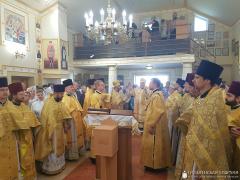 Архиепископ Артемий совершил литургию в малом храме прихода святых равноапостольных Мефодия и Кирилла города Волковыска Архиепископ Артемий совершил литургию в малом храме прихода святых равноапостольных Мефодия и Кирилла города Волковыска