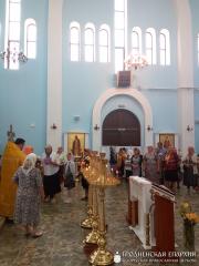 Соборное богослужение священнослужителей Скидельского благочиния в агрогородке Обухово