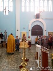 Соборное богослужение священнослужителей Скидельского благочиния в агрогородке Обухово