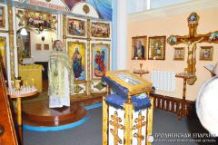 В храме преподобного Серафима Саровского при исправительной колонии №11 Волковыска была совершена Божественная литургия