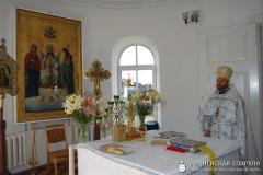 Архіепіскап Арцемій узначаліў служэнне Боскай літургіі ў храме Нараджэння Іаана Хрысціцеля мястэчка Лунна