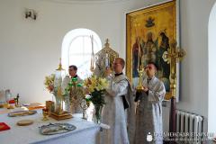 Архіепіскап Арцемій узначаліў служэнне Боскай літургіі ў храме Нараджэння Іаана Хрысціцеля мястэчка Лунна