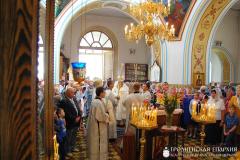 Архіепіскап Арцемій узначаліў служэнне Боскай літургіі ў храме Нараджэння Іаана Хрысціцеля мястэчка Лунна
