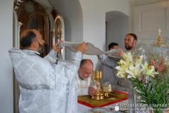 Архіепіскап Арцемій узначаліў служэнне Боскай літургіі ў храме Нараджэння Іаана Хрысціцеля мястэчка Лунна