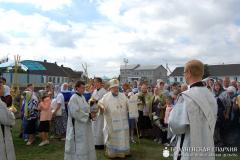 Архіепіскап Арцемій узначаліў служэнне Боскай літургіі ў храме Нараджэння Іаана Хрысціцеля мястэчка Лунна