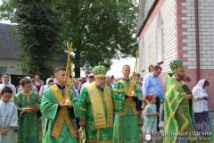 Архиепископ Артемий совершил литургию в храме преподобного Мартина Туровского деревни Желудок