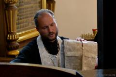 У дзень аддання свята Праабражэння Гасподняга архіепіскап Арцемій узначаліў літургію ў Пакроўскім саборы У дзень аддання свята Праабражэння Гасподняга архіепіскап Арцемій узначаліў літургію ў Пакроўскім саборы