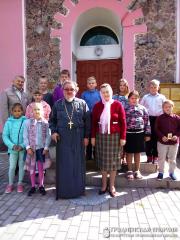 Первый урок в воскресной школе при храме вмч. Димитрия Солунского агрогородка Малая Берестовица Первый урок в воскресной школе при храме вмч. Димитрия Солунского агрогородка Малая Берестовица