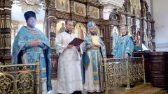 У Нядзелю 14-ю пасля Пяцідзясятніцы архіепіскап Арцемій узначаліў у Пакроўскім саборы літургію і здейсніў хіратоніі У Нядзелю 14-ю пасля Пяцідзясятніцы архіепіскап Арцемій узначаліў у Пакроўскім саборы літургію і здейсніў хіратоніі