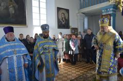 Архиепископ Артемий совершил литургию в храме деревни Гудевичи