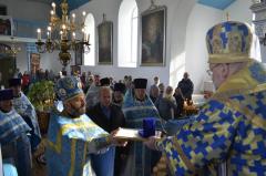 Архиепископ Артемий совершил литургию в храме деревни Гудевичи