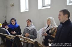 Архиепископ Артемий совершил литургию в храме в честь новомучеников и исповедников земли Белорусской города Скидель