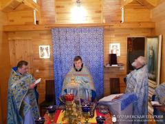 В храме деревни Поречье состоялось соборное богослужение духовенства Скидельского благочиния