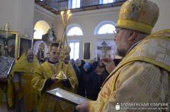 Архиепископ Артемий совершил литургию в храме деревни Дубно