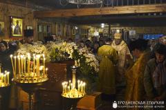 Архиепископ Артемий совершил литургию в малом храме в честь святителя Тихона Патриарха Московского города Гродно