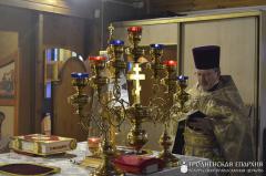 Архиепископ Артемий совершил литургию в малом храме в честь святителя Тихона Патриарха Московского города Гродно