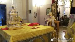 Архиепископ Артемий совершил литургию в кафедральном соборе и вручил награды представителям Гродненской пограничной группы