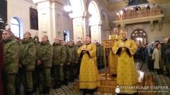 Архиепископ Артемий совершил литургию в кафедральном соборе и вручил награды представителям Гродненской пограничной группы