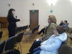 Лекция кандидата философских наук Снежаны Семерник состоялась в университете семьи "Радзіна" при Покровском соборе