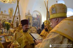 Архиепископ Артемий совершил литургию в храме деревни Мижеричи