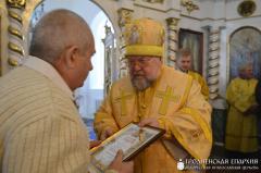 Архиепископ Артемий совершил литургию в храме деревни Мижеричи