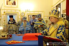 Архиепископ Артемий совершил литургию в малой церкви в честь Введения во храм Пресвятой Богородицы города Волковыска