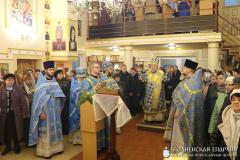 Архиепископ Артемий совершил литургию в малой церкви в честь Введения во храм Пресвятой Богородицы города Волковыска